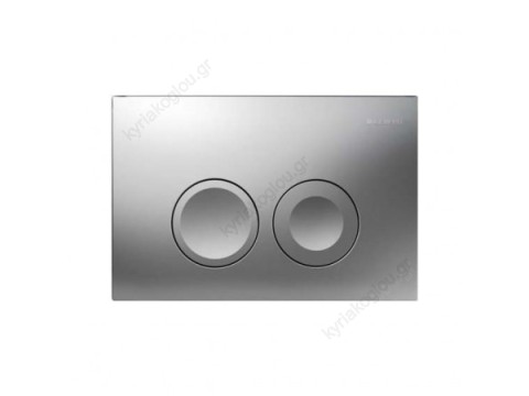 Πλακέτα-χειριστήριο DELTA 21 Ματ με δύο στρογγυλά κουμπιά για εντοιχιζόμενο καζανάκι GEBERIT 115.125.46.1