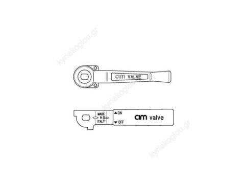 CIM 920 Λαβή για σφαιρικά 80mm 1/2'